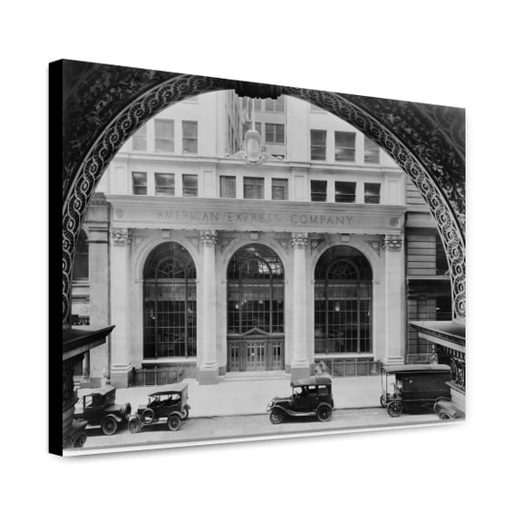 Canvas Print: American Express Bldg. Entrance, 65 B'way, NYC, 1917