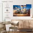 thumbnail image 5 of Elephant Stock Gran Via Light Trails Wall Art - Horizontal Canvas Wall Art - Living Room Wall Decor - City Canvas - Gray And Blue Decor - 45" x 30", 5 of 8