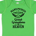 thumbnail image 4 of Inktastic Handpicked for Earth by My Great Grandma in Heaven Boys or Girls Baby Bodysuit, 4 of 5