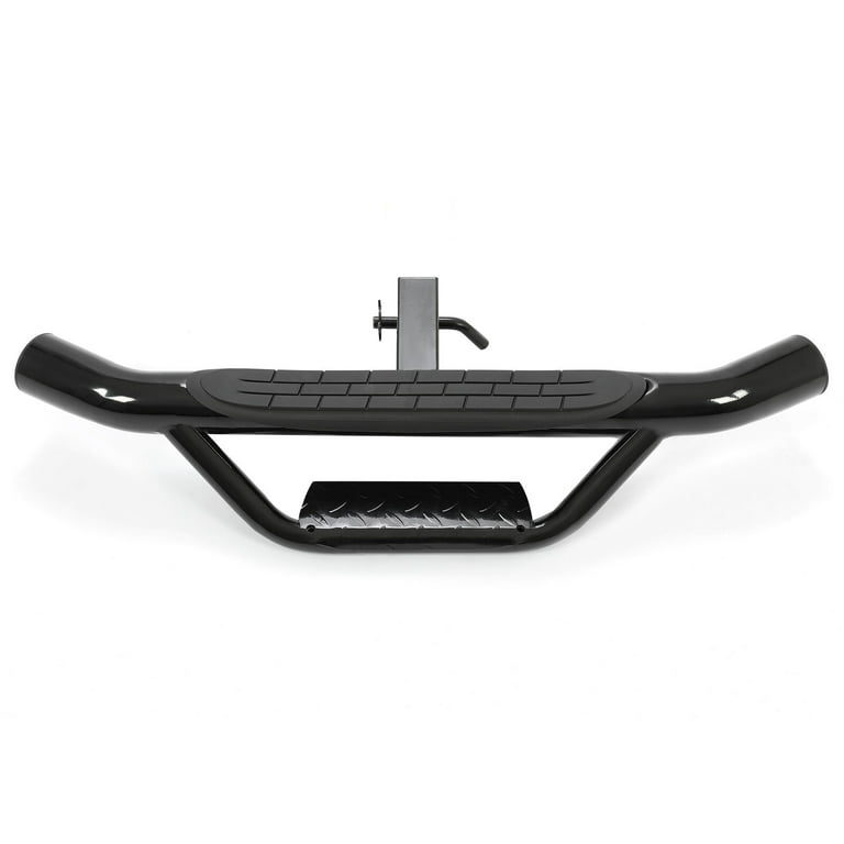 For 2" Trailer Hitch Receiver Rear Bumper Towing Hitch Step Bar Guard Aluminum E