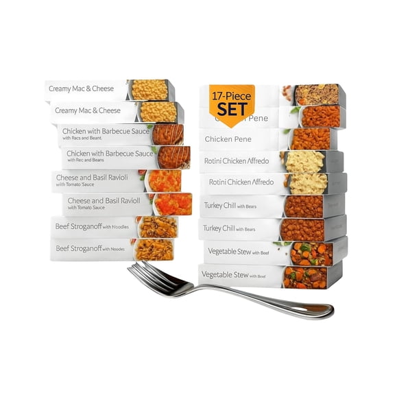 HMR Variety Entre Packs |Pre-packaged Lunch or Dinner to Support Weight Loss| Ready to Eat Meals |10-20 grams of Protein per Entre | Low Calorie Food | 7-8oz Servings per Meal (8 Ounce (Pack of 17)