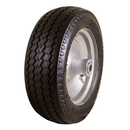 UPC 813117000142 product image for Marathon Tires 4.10/3.50-4  4  Centered Hub Flat Free Sawtooth Replacement Tire | upcitemdb.com