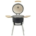 thumbnail image 5 of vidaXL Smoker Barbecue Charcoal Grill with Folding Side Tables Ceramic 29.9", 5 of 16