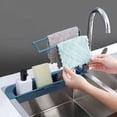 thumbnail image 4 of FcBaudy Sink Telescopic Shelf Kitchen Supplies Multifunctional Pull-out Storage Rack Can Hang Sink Dishwashing Cloth Rack A Shelf, 4 of 9