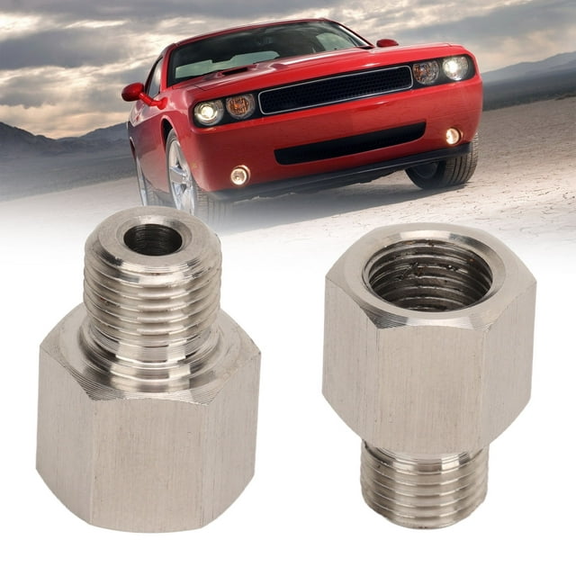 Adaptador De Emisor De Manómetro, Acero Inoxidable A Prueba De Fugas 1/8 Pulg. NPT Hembra A M10 X 1,0 Macho Accesorio De Manómetro De Aceite Duradero Para Automóviles
