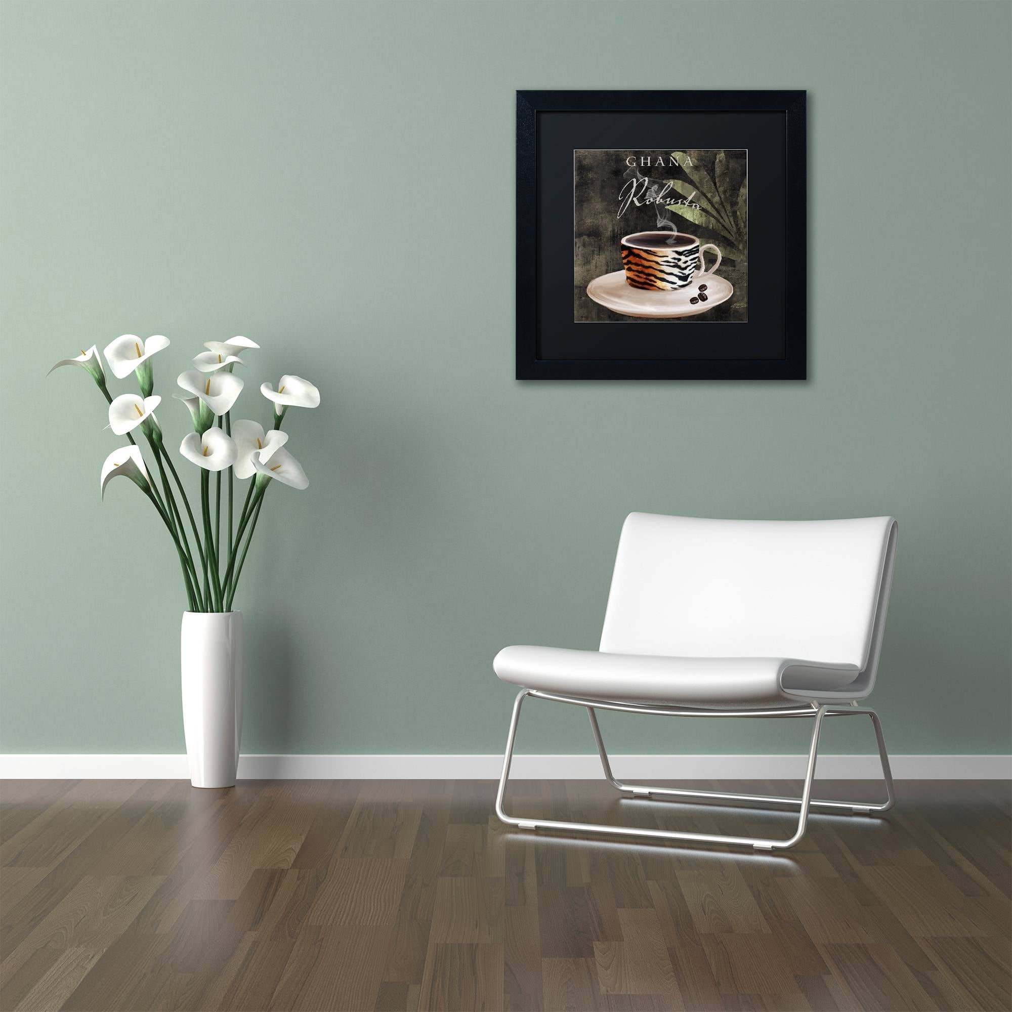 Trademark Fine Art "Afrikan Coffee IV" Canvas Art by Color Bakery Black Matte, Black Frame