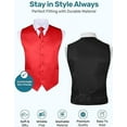 thumbnail image 5 of S.H. Churchill & Co. Men's 4 Piece Vest Set, with Bow Tie, Neck Tie, and Pocket Square, 5 of 7