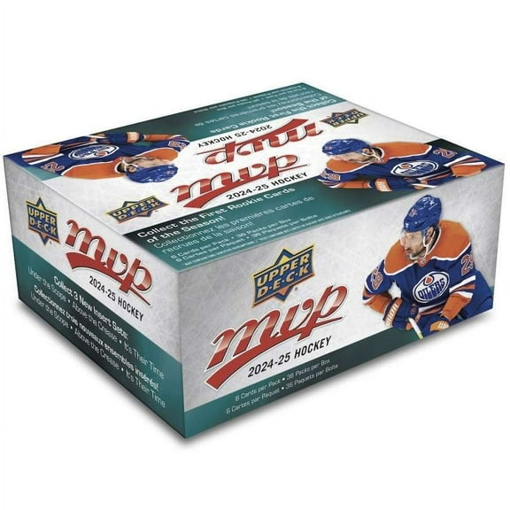 NHL Upper Deck 2024-25 MVP Hockey Trading Card RETAIL BOX ( 6 cards per pack, 36 packs per box)