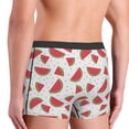 thumbnail image 4 of Kdxio Men's Boxer Briefs with Hand Drawn Watermelon Print - Comfortable and Breathable Underwear for Everyday Wear, 4 of 7