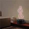 thumbnail image 3 of Luz De Mesa Acrílica, Luz Ambiental Multicolor, Lámpara De Noche De Rotación Creativa, Iluminación Cambiable Para Decoración Del Hogar, Bar, Fiesta Eigraketly HA019207-00, 3 of 7