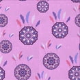 thumbnail image 1 of Ahgly Company Machine Washable Indoor Square Transitional Pastel Purple Pink Area Rugs, 4' Square, 1 of 7
