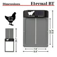 thumbnail image 5 of Eternal BT RUN-CHICKEN Door – Solar-Powered Automatic Coop Door with Bluetooth Control (Gray), 5 of 5