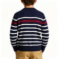 thumbnail image 5 of Guluxicc Kids Boys Crew Neck Striped Cotton Sweater Long Sleeve Knit Pullover Sweaters Fall Winter Casual Tops 5-15 Years, 5 of 8