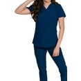 thumbnail image 3 of Medgear Fusion-Newport Scrubs Top for Women with 2 Chest Pockets, 3 of 4