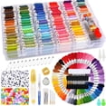 thumbnail image 1 of Kit de hilos de bordar VICOVI, incluye 150 madejas y hilo dental, 1 of 1