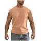 thumbnail image 1 of Camiseta de tirantes de cuello redondo para hombre, de gamuza, deportiva, de poliéster, con cuello redondo, 1 of 8