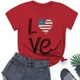 thumbnail image 2 of ZACPNCV Flag Shirt for Toddler Kids Boys Girls USA Flag T-Shirt 4th of July Shirt Patriotic Tee Tops Red 5-6 Years, 2 of 9