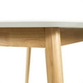 thumbnail image 6 of GDF Studio Anne Mid Century Modern Wood Dining Table, White Oak and Natural Oak, 6 of 8