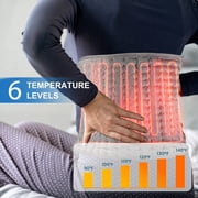 TCVOR Flannel Heating Pad for Deep Heat and Comfort, 12 x 24 Electric Heating Pad, Fast-Heating with 6 Heat Settings, 4 Timer Auto Shut Off, Machine Washable