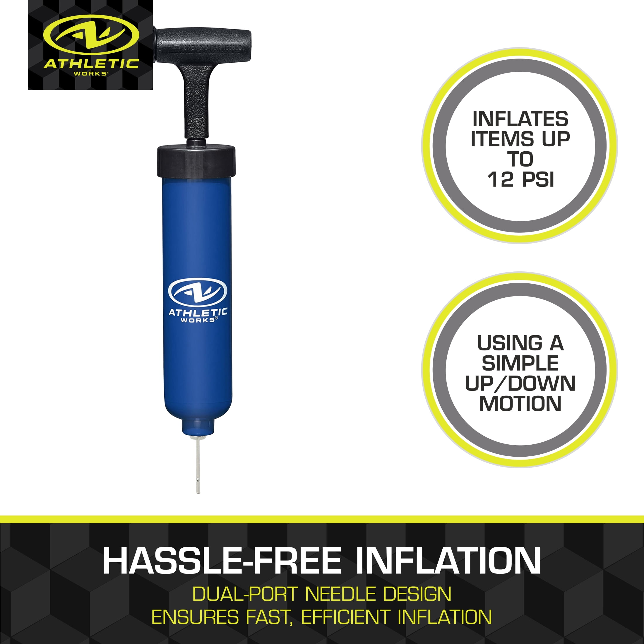 Athletic Works 8 in. Manual Air Pump
