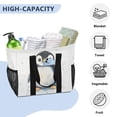 thumbnail image 5 of Large Hand-Held Storage Bag Kitchen Reusable Grocery Bags， Travel Tote Bags， Waterproof Tote，Laundry Bag，Beach Bag， Pool Bag Super Lovely Penguin, 5 of 8