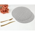 thumbnail image 6 of Unique Bargains Set of 6 PU Placemats for Kitchen Gray 15*15in, 6 of 7