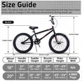 thumbnail image 5 of Vollsch Freestyle BMX Bikes 18 Inch Kids Bicycle for 8-15 Years Old Teens, Boys, Girls, Beginner-Lever Riders, Matt Black with Black Tires, 5 of 8