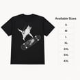 thumbnail image 4 of Skateboarding Cat Graphic T-Shirt, Unisex Classic Fit Animal Tee, 4 of 9
