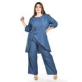 thumbnail image 1 of Set de mezclilla asimetrico Roman Fashion /Tallas Extras, 0010 (Dark) azul 36, 1 of 6