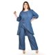 thumbnail image 1 of Set de mezclilla asimetrico Roman Fashion /Tallas Extras, 0010 (Dark) azul 40, 1 of 6