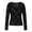 Black, variant on Womens Mesh Long Sleeve Tops Lace Hollow out Crew Neck Sexy See Through Tee Shirts Party Club Night Lace Blouse Coffee M