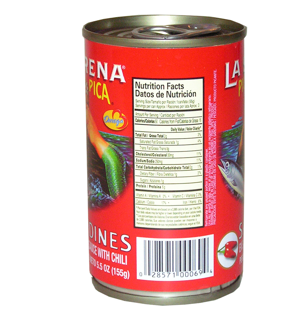 La Sirena Pica Pica Sardine 5.5 oz - Sardina (Pack of 25)