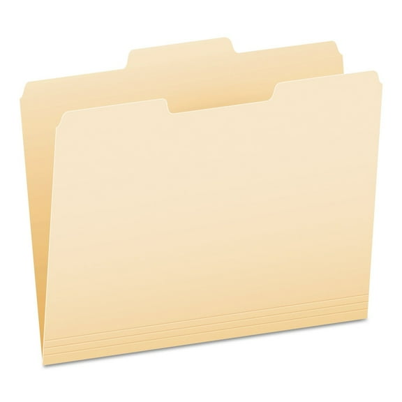 Pendaflex, PFX752132, Essentials 1/3-cut Manila File Folders, 100 / Box, Manila