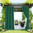 thumbnail image 3 of SHANNA W52'' x L 84'' Gazebo Patio Outdoor Curtains, Dark Green, 3 of 7