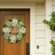 thumbnail image 3 of Corona de puerta delantera, coronas de flores de hortensias para decoración de inauguración de la casa, 3 of 9