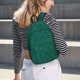 thumbnail image 5 of Balery Teal Marble Mochila Clásica Impresa Básica para Viaje, Mochila Escolar Resistente al Agua, Mochila de Lona con Correas Ajustables-Medium, 5 of 5