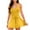 Yellow, variant on Simua Women's Tennis Mini Dresses Solid Color Workout Built in Shorts Golf Athletic Sleeveless Round Neck One Piece Summer Active Romper Clothing