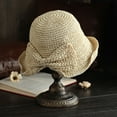 thumbnail image 3 of Visland Foldable Wide Brim Floppy Straw Sun Hat Summer Beach Hat for Women Girl for Travel, 3 of 5