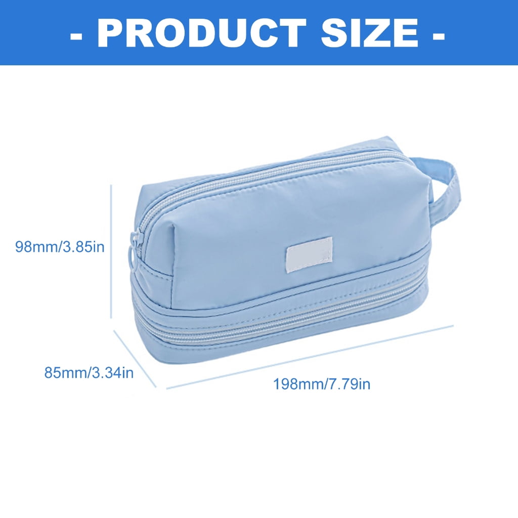 Waterproof Fabric PVC Pencil Case Multiple Compartments Pencil Bag For Student