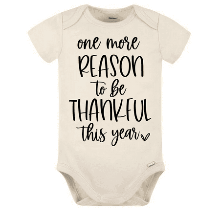 

One More Reason to be Thankful This Year Onesie® Fall/Thanksgiving Pregnancy Announcement Natural