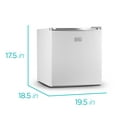 BLACK+DECKER BCRK17W Compact Refrigerator Energy Star Single Door Mini