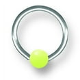 thumbnail image 2 of SGSS Captive w Glow in Dark Acrylic Ball 16G (1.3mm) 3/8 (10mm) Dia 16G Stainless Steel, 2 of 2