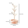 thumbnail image 3 of HongHeng Branch Jewelry Rack with Rotatable Base and Storage Box Tree Tower Rack Hanging Organizer for Ring Earrings Necklace Bracelet,Suitable for living rooms, bathrooms,offices,etc., 3 of 6