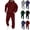 Wine, variant on Men's Hoodie Tracksuit 2 Pieces Set Athletic Casual Hooded Sweatshirt and Joggers Set Sweatsuit Outfits