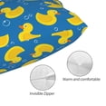 thumbnail image 3 of KLL Rubber Duck Pillow Covers Envelope Closure,Super Soft and Cozy Fuzzy Fleece Pillow Case Cover (No pillow core） 16"x24", 3 of 5
