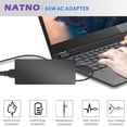 thumbnail image 6 of NATNO 65W 18.5V Power Supply Cord for HP Laptop 2000-2A20nr 2000-2c25dx, Pavilion DV5 DV7 G62 G70, EliteBook 2570p 6930p 8530w 8730w, Compaq 4720s 6510b 8710w nc2400 nx6310, 2133 2140 Mini-Note PC, 6 of 7