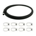 thumbnail image 1 of Unique Bargains 1/2" Fuel Line Kit 8ft Vacuum Hose Automotive Fuel Hose with 8 Clampss 1 Set, 1 of 7