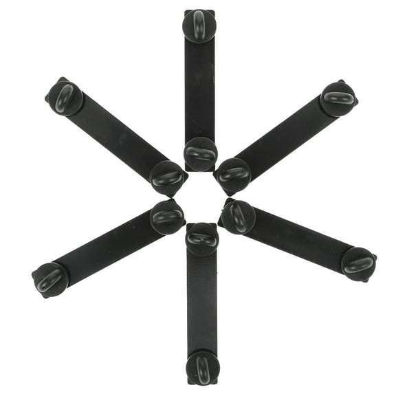 OUNONA  10 Pcs Lapel Pin Backs Safety for Crafts Locking Locks Black