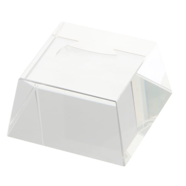 Soporte de Exhibición de cristal trapezoidal transparente Sunnimix para bolas de cristal de 80-100 mm Estilo 1