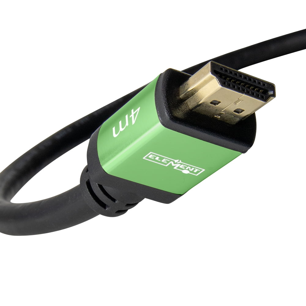 Element-Hz™ 4K HDMI Cable High Speed w/ Ethernet (Green Ends = 4 Meters / 13.12ft)